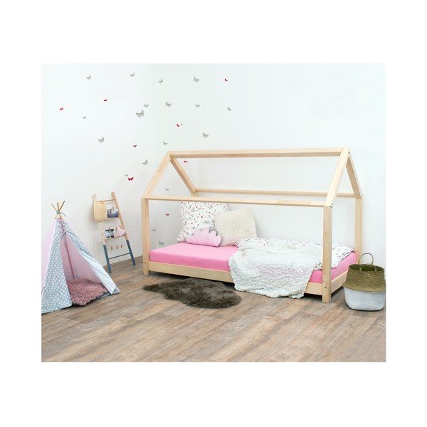 Letto per bambini senza sponde in legno di abete rosso Tery, 80 x 180 cm - Benlemi