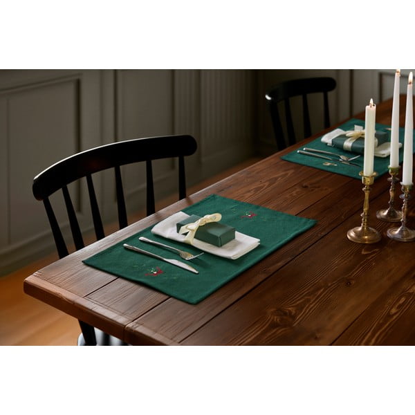 Tovaglietta in misto cotone a tema natalizio 30x43 cm Christmas Fable – JUNA-image-1