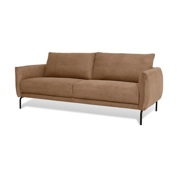 Divano in velluto a coste marrone chiaro 212 cm Venray - Scandic-image-1
