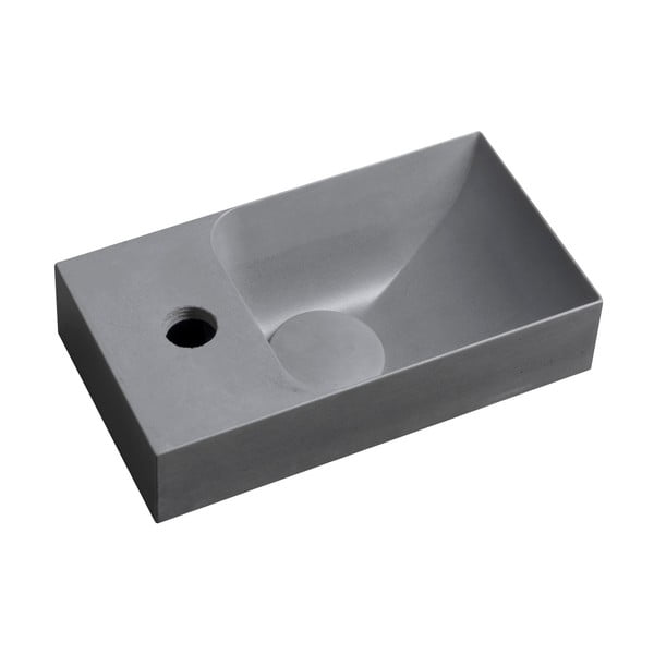 Lavabo grigio in calcestruzzo 31x17 cm Piccolino – Sapho