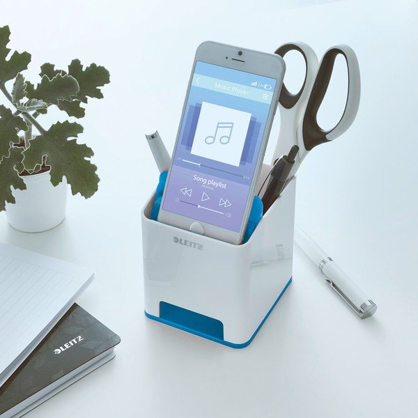 Portamatite bianco e blu WOW - Leitz-image-1