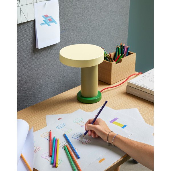 Lampada da tavolo verde (altezza 25 cm) Magic - Hübsch-image-1