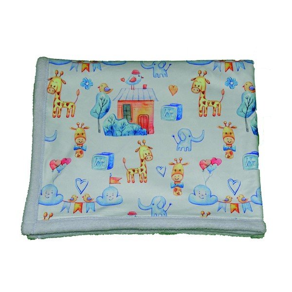 Coperta azzurra per neonati 80x100 cm - OYO kids