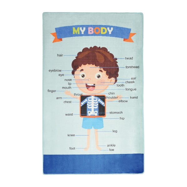 Tappeto per bambini Il mio corpo, 140 x 190 cm - Unknown