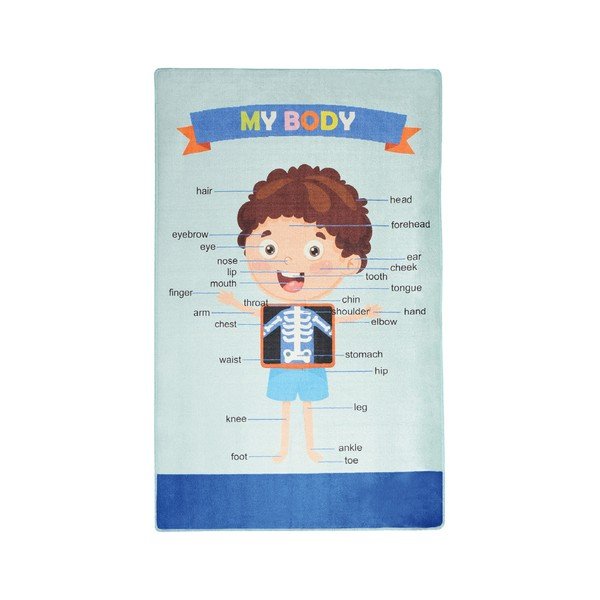 Tappeto per bambini Il mio corpo, 140 x 190 cm - Unknown