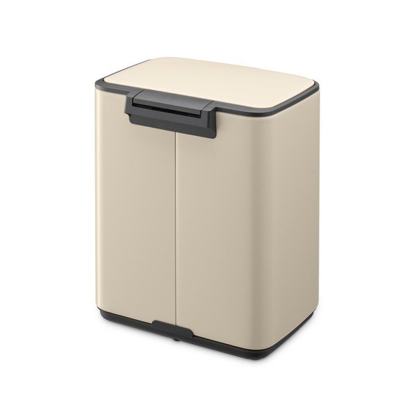 Cestino per la spazzatura beige in acciaio con pedale 7 l Bo – Brabantia-image-3