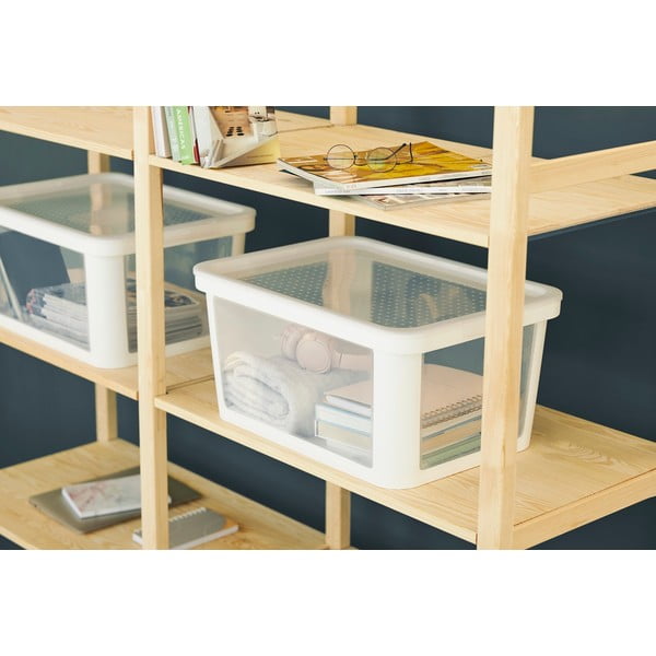 Scatola bianca in plastica 55,5x39x26,5 cm Albris – Rotho-image-1