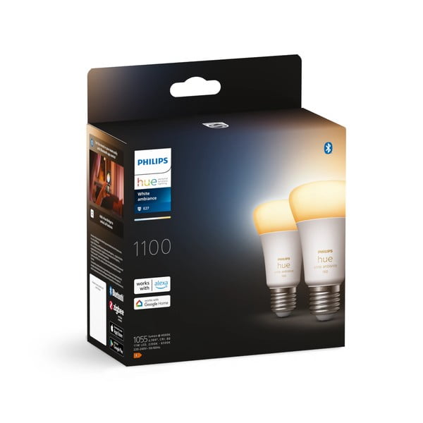 Lampadine smart a LED in set da 2 E27, 11 W White ambiance - Philips Hue-image-2