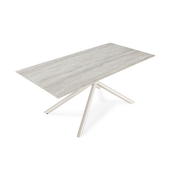 Tavolo da pranzo con piano in ceramica 90x180 cm Talia – Marckeric-image-3