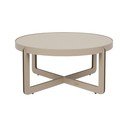 Tavolino da salotto rotondo beige ø 68 cm Centre – Zuiver