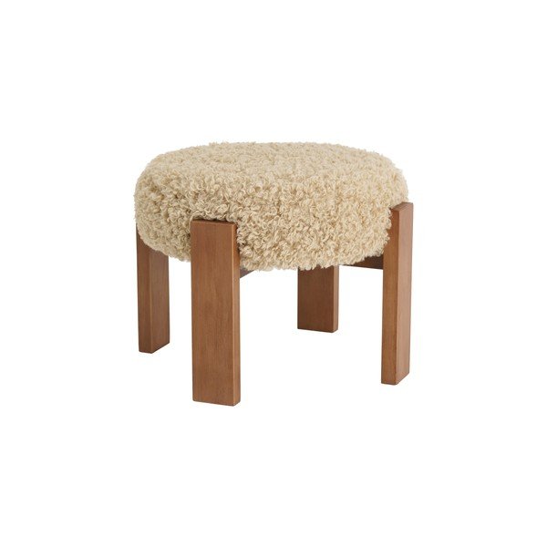 Sgabello beige imbottito Greta – Ellos Home