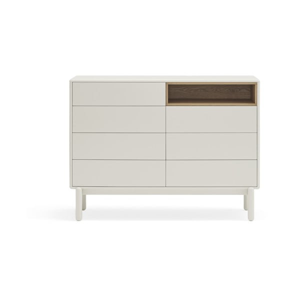 Cassettiera color crema 120x90x40 cm Corvo – Teulat