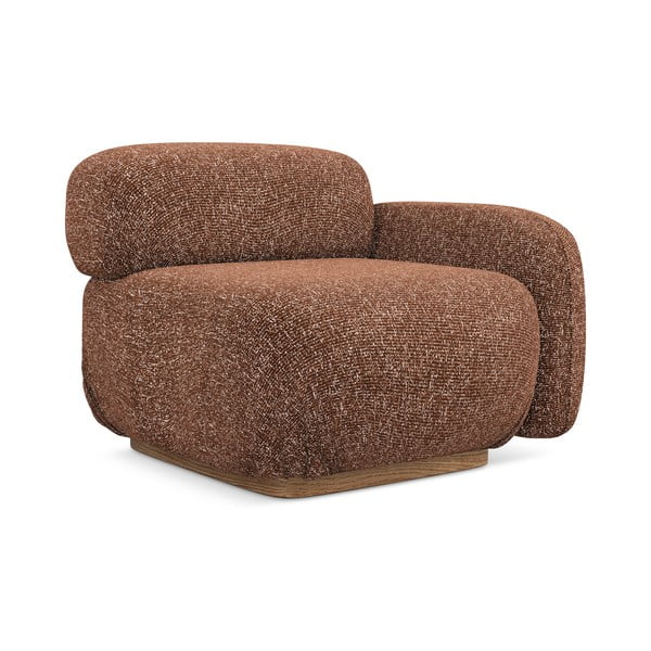 Parte divano componibile arancione/marrone (con penisola a destra) Ailani – Makamii-image-2