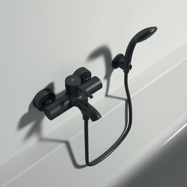 Rubinetto per vasca da bagno nero opaco a muro Silk Black - Ideal Standard-image-3