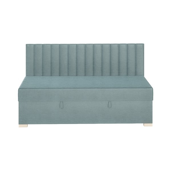 Letto blu per bambini con contenitore e materasso 90x200 cm Chill - Ghado