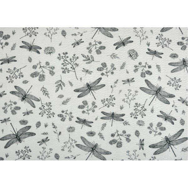 Biancheria da letto in crêpe bianco-grigio per letto matrimoniale 200x200 cm Dragonfly - Unknown-image-1