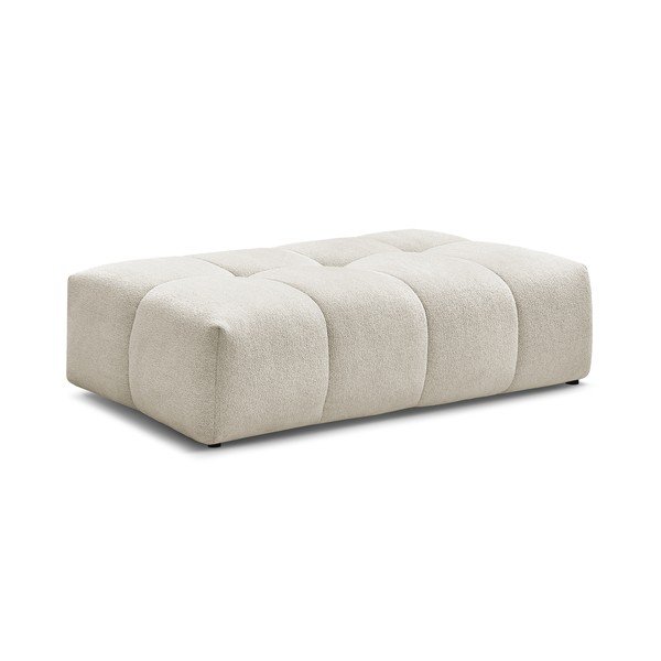 Poggiapiedi bianco con rivestimento in ciniglia Everest – Bobochic Paris-image-3