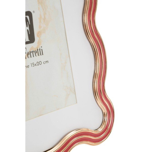 Cornice rossa/dorata in metallo/in vetro verticale con sostegno 17,5x22,5 cm Elizabeth – Mauro Ferretti-image-3