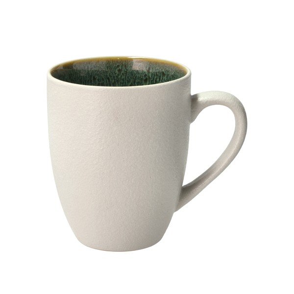 Tazza bianca/verde in ceramica 300 ml Gastro White/Green – Bitz