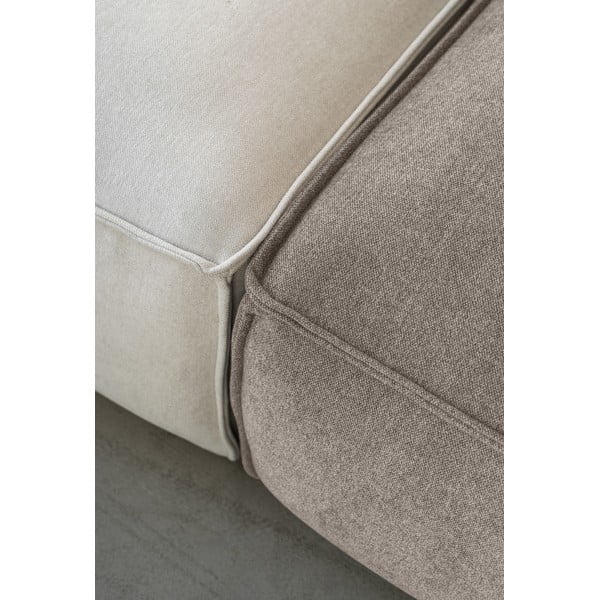 Divano angolare componibile beige (con penisola a sinistra) Flex Felix – Miuform-image-4