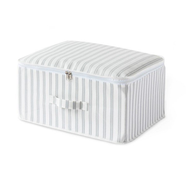 Béžový úložný box Compactor Stripes, 45 x 46 cm