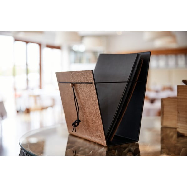 Portariviste in metallo/in eco pelle Bull M – LIND DNA-image-1