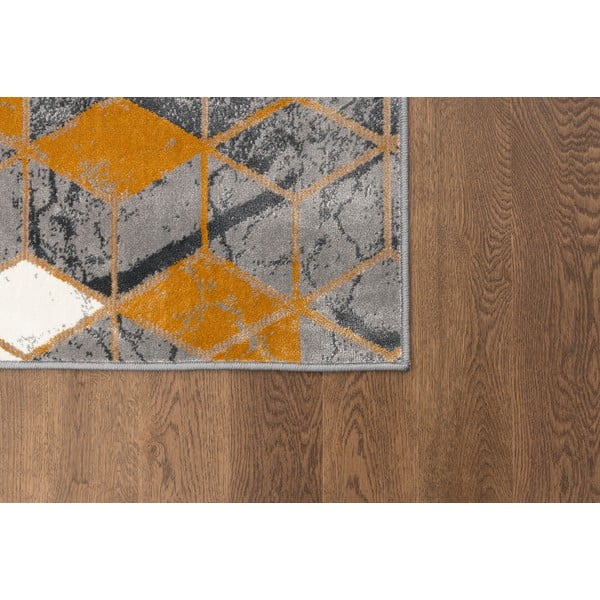 Tappeto giallo ocra e grigio 133x190 cm Soft - FD-image-3