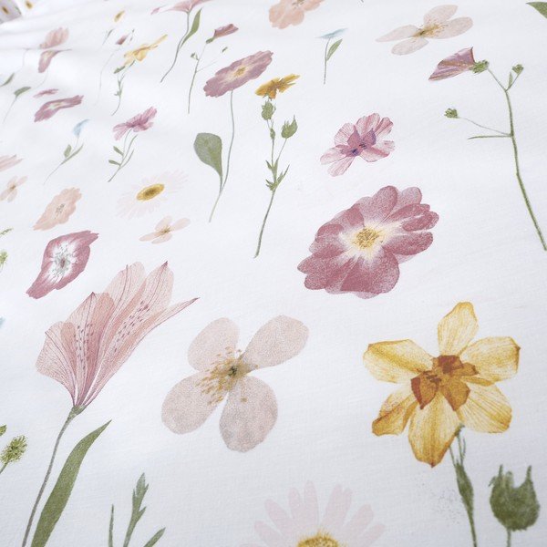 Biancheria da letto bianca e rosa , 135 x 200 cm Wild Flowers - Catherine Lansfield-image-3