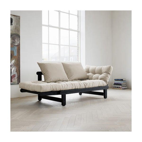 Rozkládací pohovka Karup Beat Black/Natural-image-1