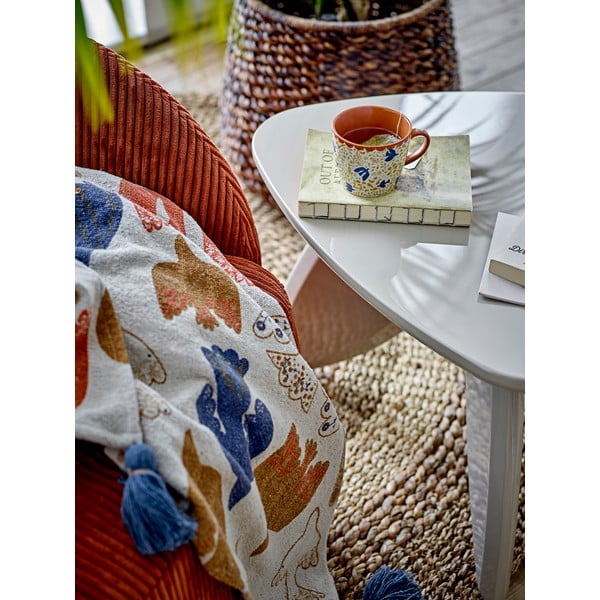 Coperta marrone in cotone riciclato 130x160 cm Anniversary – Bloomingville-image-2