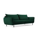 Divano in velluto verde scuro 200 cm Vienna - Cosmopolitan Design