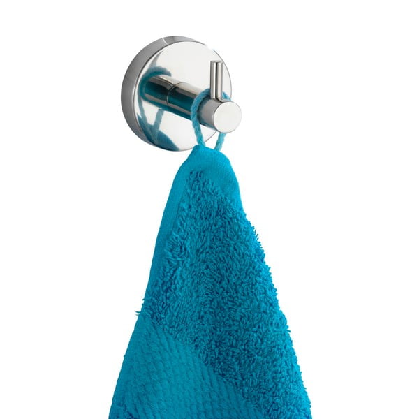 Gancio da parete in acciaio inox in argento lucido Bosio - Wenko-image-2