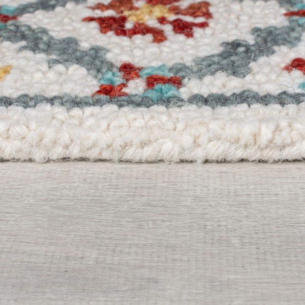 Tappeto in lana rosso e blu tessuto a mano 160x230 cm Iris Traditional - Flair Rugs-image-3