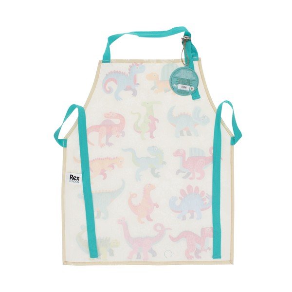 Grembiule per bambini in cotone Baby Dinos – Rex London-image-2