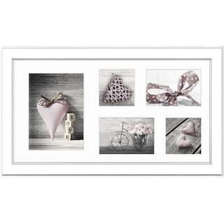 Cornice bianca per 5 foto, 51 x 27 cm Malmo - Styler