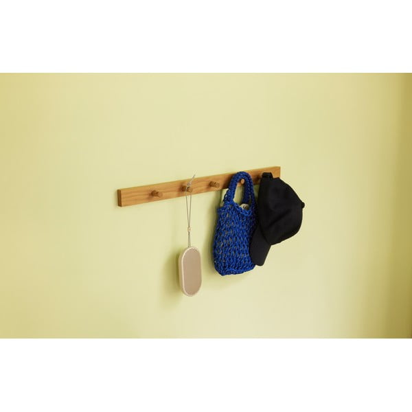 Attaccapanni da parete di colore naturale con effetto rovere 60 cm Cosplay - Hübsch-image-2