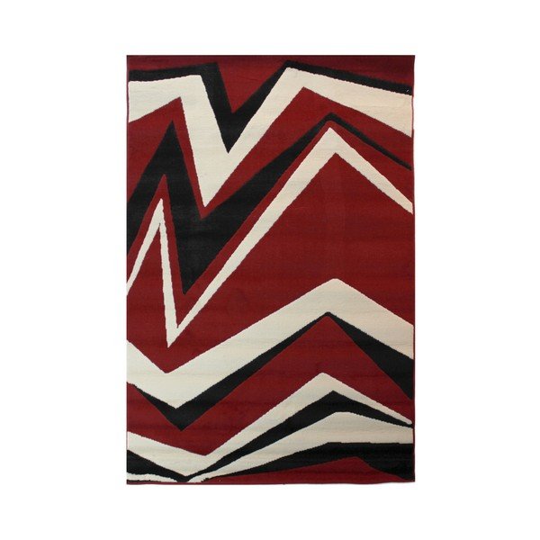 Červený koberec Flair Rugs Element Shard, 60 x 110 cm