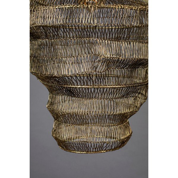 Lampada a sospensione color oro con paralume in metallo 36x36 cm Luca - Dutchbone-image-2