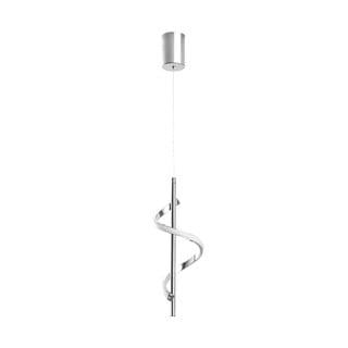 Lampada a sospensione LED in argento ø 16 cm Likma - Opviq lights
