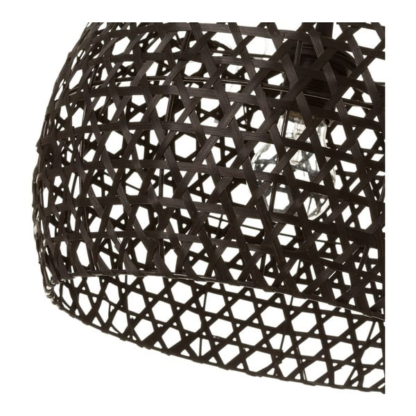 Lampada da soffitto in bambù nero con paralume in bambù ø 35 cm - Casa Selección-image-2