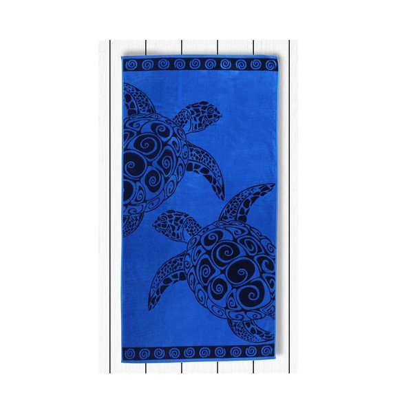 Telo da bagno Navy Turtle, 90 x 180 cm - DecoKing-image-1