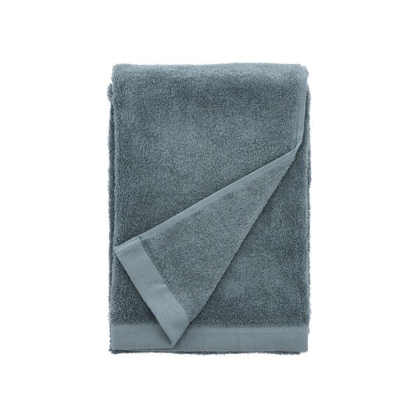 Telo da bagno in cotone biologico blu-verde, 30 x 30 cm Comfort - Södahl-image-2