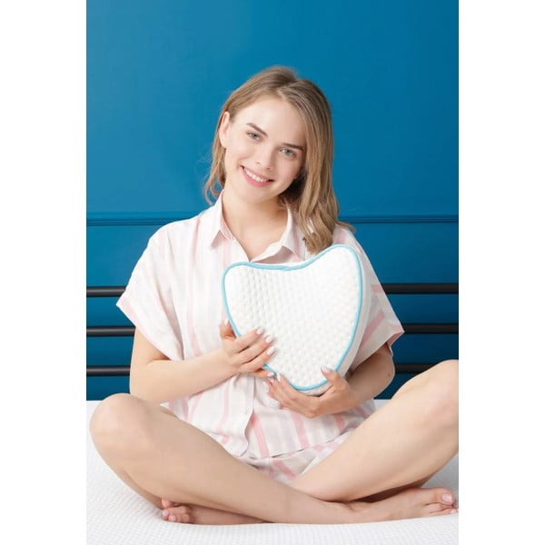 Cuscino ergonomico con imbottitura in memory foam 23x23 cm – Mila Home-image-3