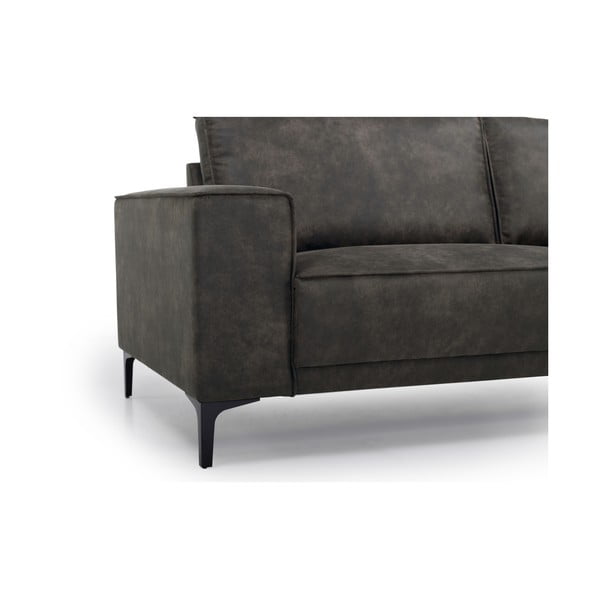 Divano angolare antracite in similpelle (angolo destro) Copenhagen - Scandic-image-1