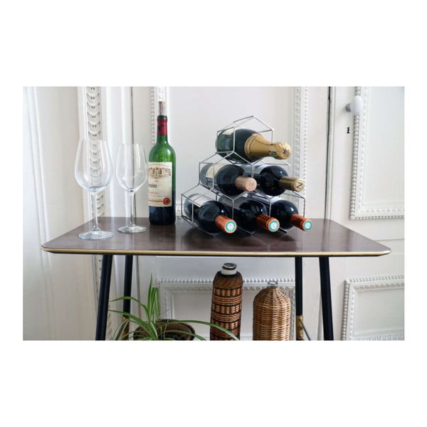 Portabottiglie in metallo grigio - Compactor-image-3