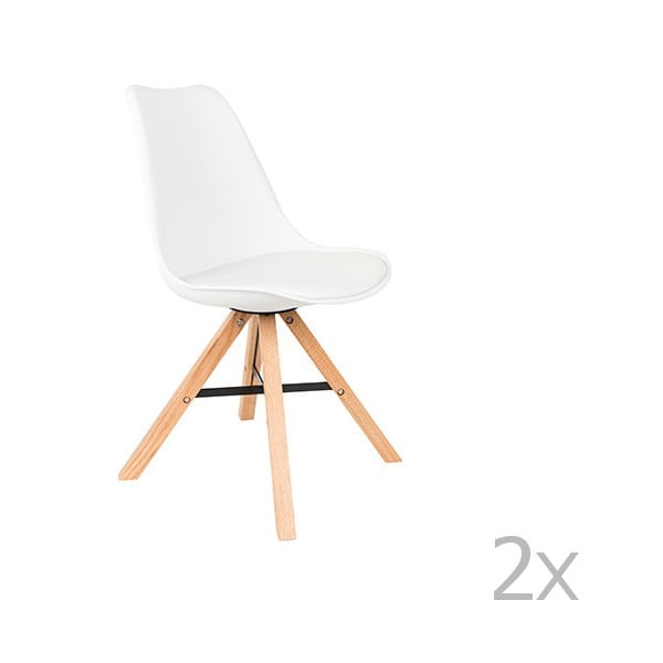 Set di 2 sedie bianche Kell - White Label