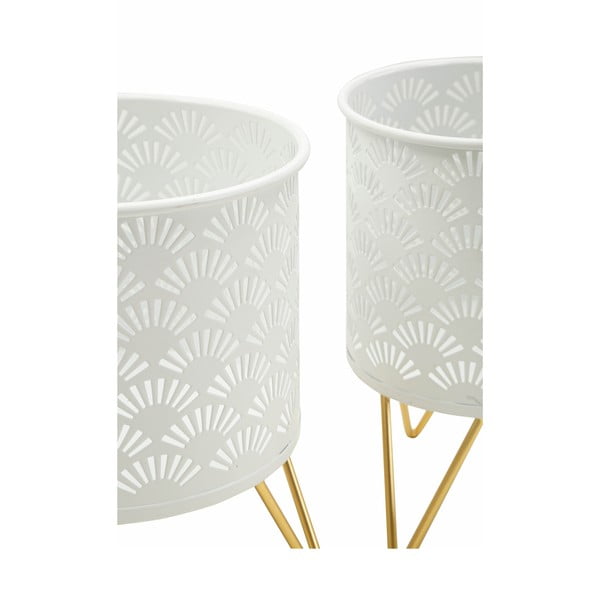 Set di 2 piedistalli per piante in metallo ø 16 cm altezza 20 cm Carly - Mauro Ferretti-image-4