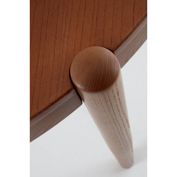 Tavolo da pranzo rotondo in olmo massiccio ø 120 cm Nattavaara – Jotex-image-3