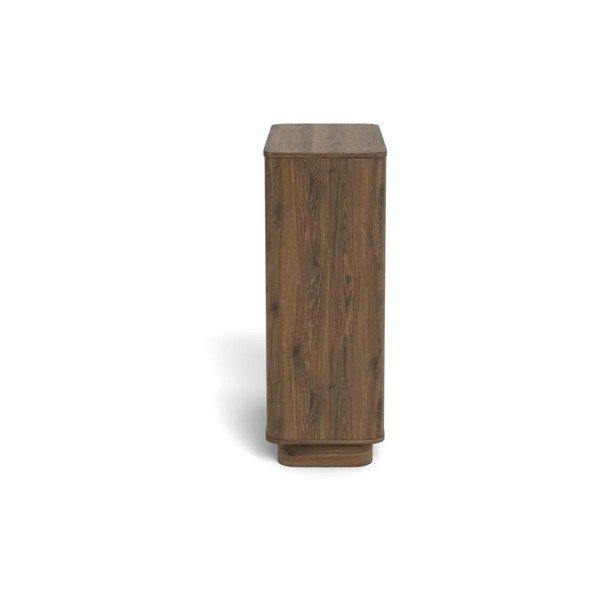 Credenza colore naturale scuro con effetto rovere 90x107x40 cm Atmore – Actona-image-3