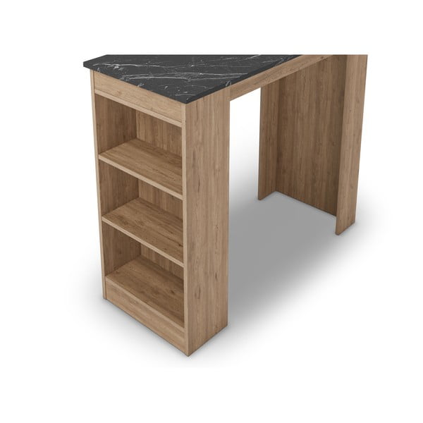 Tavolo da bar con piano in marmo 47x120 cm Peru - Marckeric-image-3